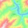 白碉苗族乡 topographic map, elevation, terrain