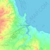 Dar es Salam topographic map, elevation, terrain