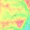 新荣区 topographic map, elevation, terrain