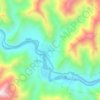 小恩达村 topographic map, elevation, terrain