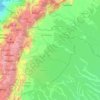 Orellana topographic map, elevation, terrain