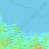 崆峒岛 topographic map, elevation, terrain