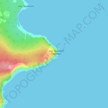 Красный Партизан topographic map, elevation, terrain