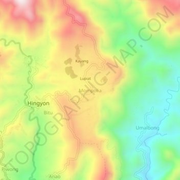 Mompolia topographic map, elevation, terrain
