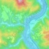 Brooklin topographic map, elevation, terrain