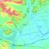 南麻街道 topographic map, elevation, terrain