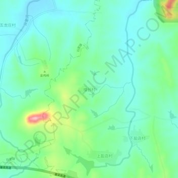 楼台村 topographic map, elevation, terrain