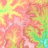 山河镇 topographic map, elevation, terrain