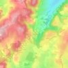 La Croizette topographic map, elevation, terrain