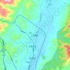 勐腊镇 topographic map, elevation, terrain