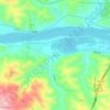 河清村 topographic map, elevation, terrain