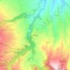 le Plateau topographic map, elevation, terrain