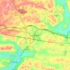 刘官街道 topographic map, elevation, terrain