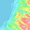 Ghaziyeh topographic map, elevation, terrain