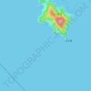 Seto Inland Sea topographic map, elevation, terrain
