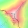 Mount Everest topographic map, elevation, terrain