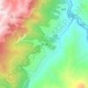 瓦厂镇 topographic map, elevation, terrain