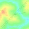 Bégouraye topographic map, elevation, terrain