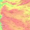 Maharashtra topographic map, elevation, terrain