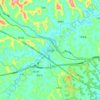 仓山镇 topographic map, elevation, terrain