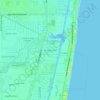 Pompano Isles topographic map, elevation, terrain