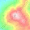 汉山 topographic map, elevation, terrain