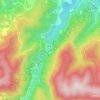 内川ダム topographic map, elevation, terrain