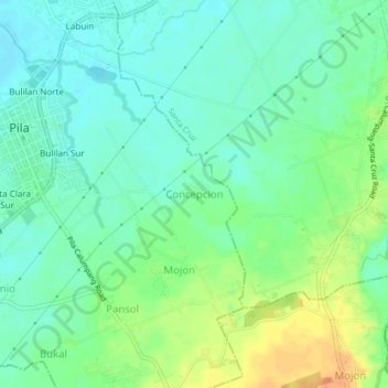 Concepcion topographic map, elevation, terrain