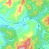 盘亭乡 topographic map, elevation, terrain