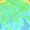 La Poussinière topographic map, elevation, terrain