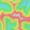 柏枧山 topographic map, elevation, terrain