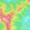 Borde topographic map, elevation, terrain