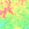 Évora topographic map, elevation, terrain