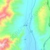 复兴镇 topographic map, elevation, terrain