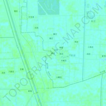 周庄 topographic map, elevation, terrain