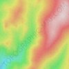 金林区 topographic map, elevation, terrain