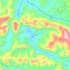 坝美 topographic map, elevation, terrain