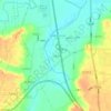 下秦村 topographic map, elevation, terrain