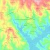 Levegada topographic map, elevation, terrain
