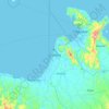 Dipolog topographic map, elevation, terrain