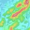 桃花岭 topographic map, elevation, terrain