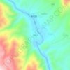 穷呷村 topographic map, elevation, terrain