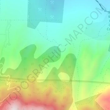 Furnace Spring topographic map, elevation, terrain