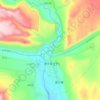 吉让村 topographic map, elevation, terrain