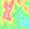 骆岗 topographic map, elevation, terrain