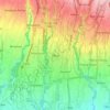 Ubud topographic map, elevation, terrain