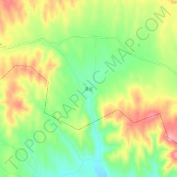 满城 topographic map, elevation, terrain