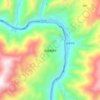 和爱藏族乡 topographic map, elevation, terrain