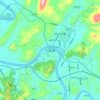 布溪街道 topographic map, elevation, terrain