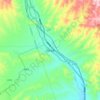 武胜驿镇 topographic map, elevation, terrain